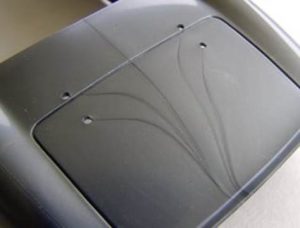 Flow Marks on a Plastic Part