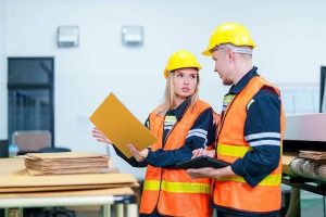 Operators Reviewing Elements of PPAP in Manufacturing