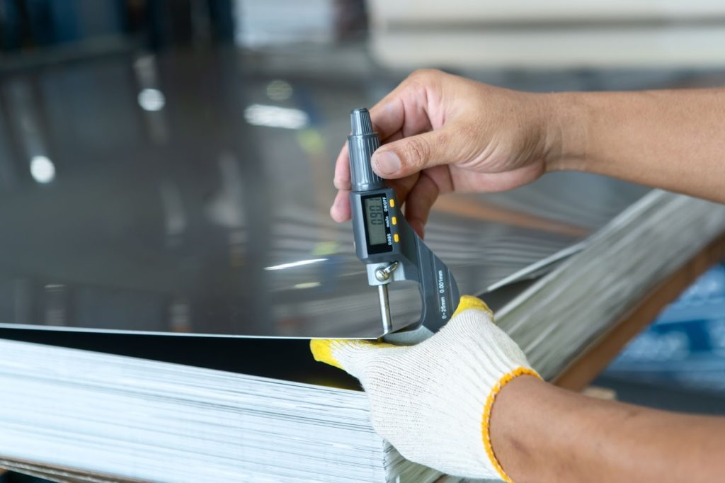 QUALITY CONTROL INSPECTION OF SHEETS USED IN METAL STAMPING